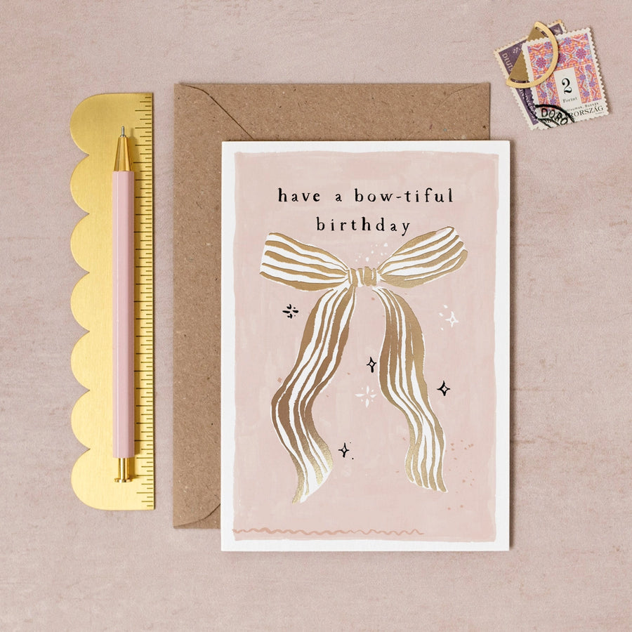 Bow-Tiful Bow Birthday Card