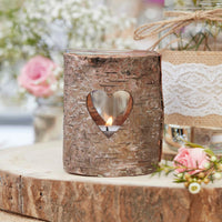 Heart Wooden Tealight Candle Holder