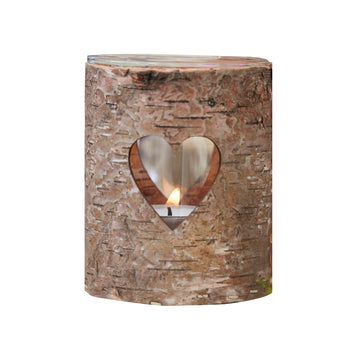 Heart Wooden Tealight Candle Holder