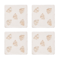 Bee Imprint Coasters (Set Of 4)