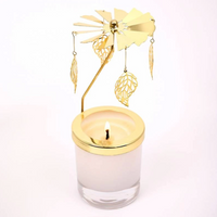 Rotating Candle Carousel - Leaves