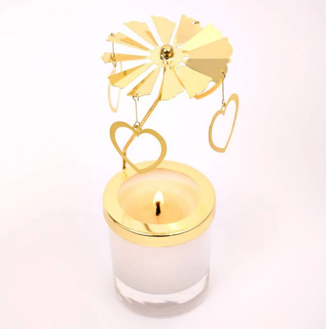 Rotating Candle Carousel - Hearts