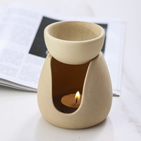 Beige Ceramic Oil and Wax Melt Burner