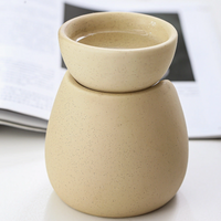 Beige Ceramic Oil and Wax Melt Burner