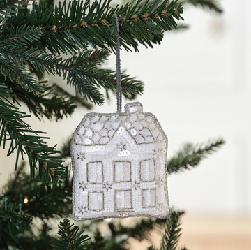 Embellished House Christmas Tree Decoration