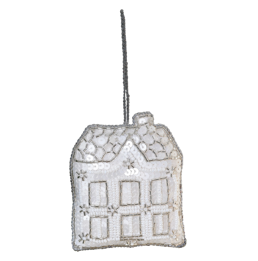 Embellished House Christmas Tree Decoration