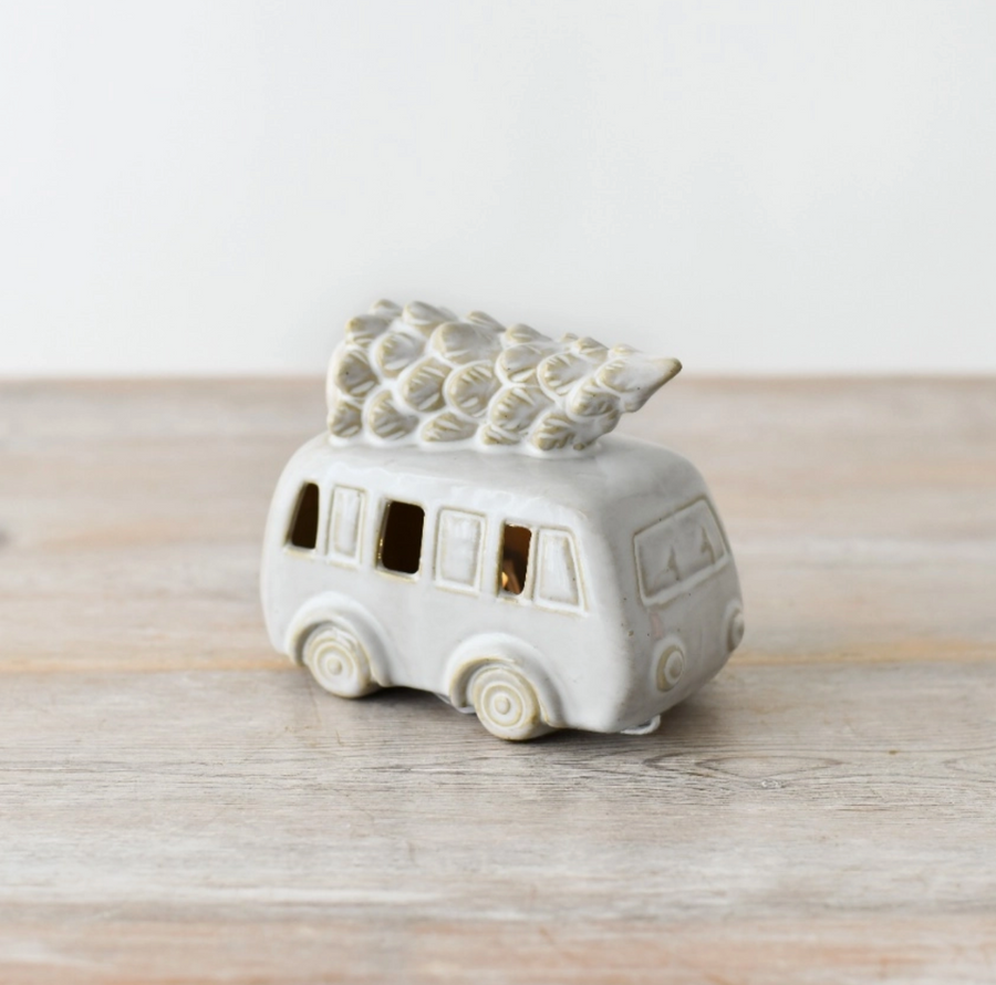 Ceramic Led Christmas Camper-van