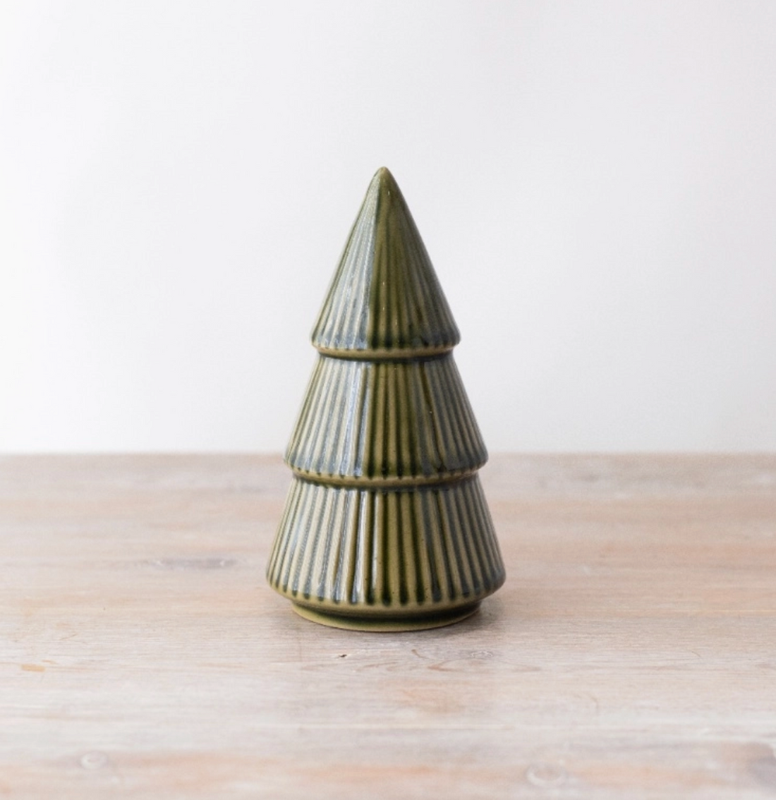 Stripe Green Tree Ornament