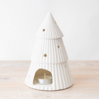 White Christmas Tree Wax Melt Burner