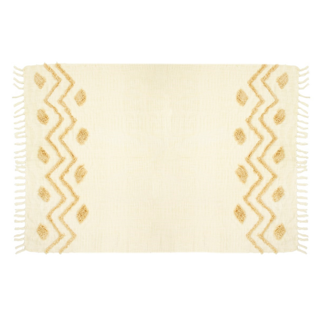 Blanca Tufted Zigzag Throw