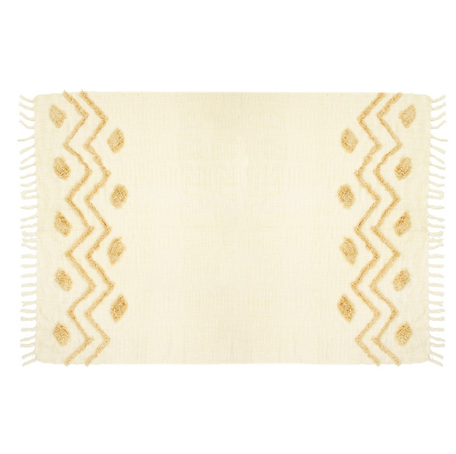 Blanca Tufted Zigzag Throw