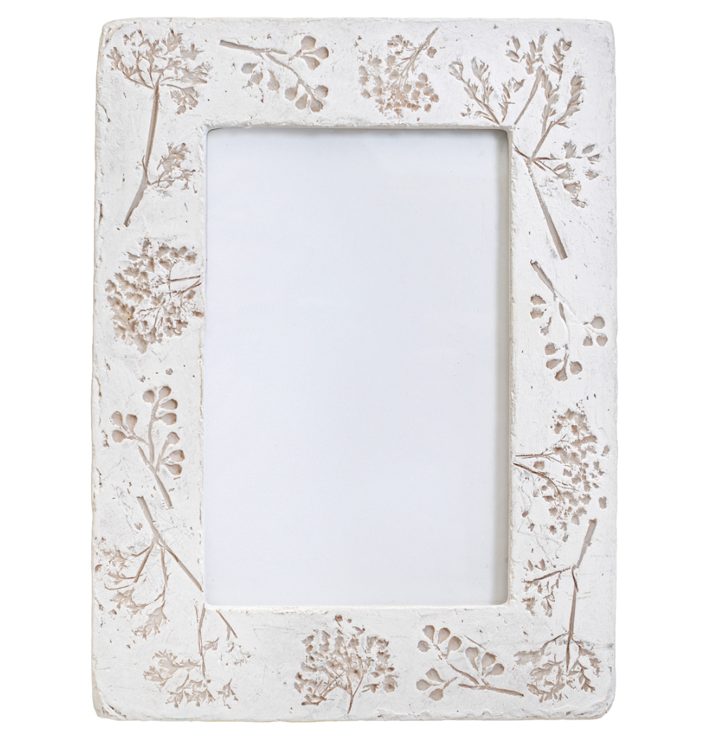 Flower Imprint Photo Frame