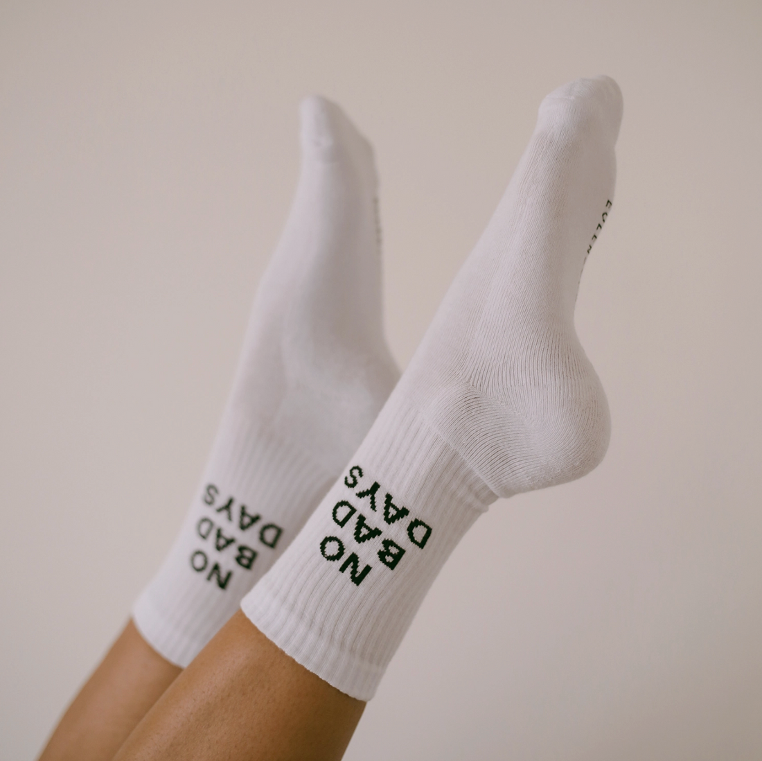 'No Bad Days' Slogan Socks