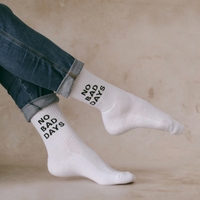 'No Bad Days' Slogan Socks