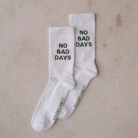 'No Bad Days' Slogan Socks