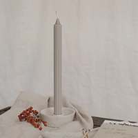 Set of 4 Grey Candlesticks