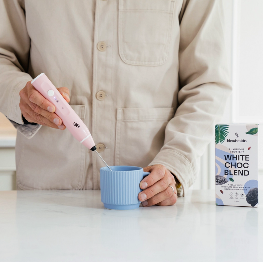 Pink Handheld Milk Frother