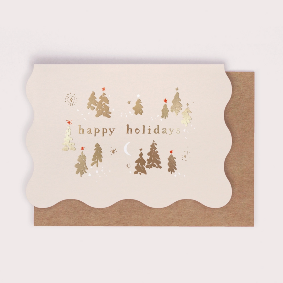 Trees Happy Holidays Card