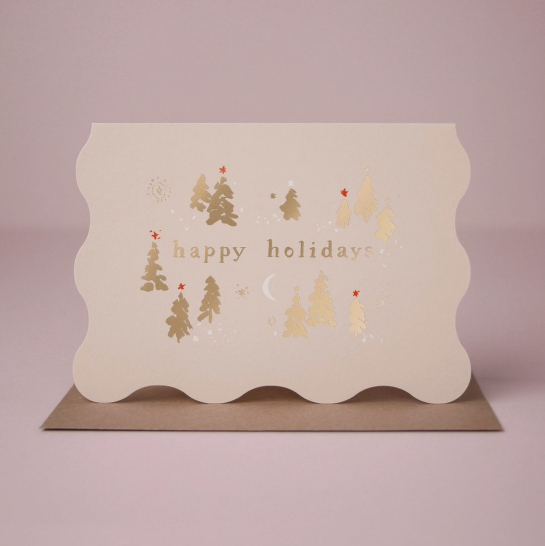 Trees Happy Holidays Card