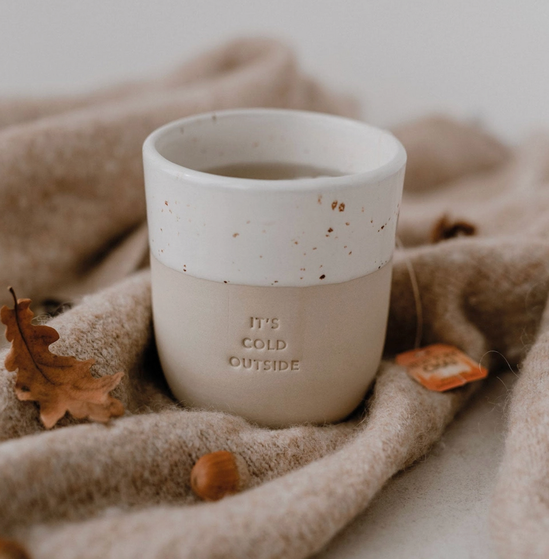 'It's Cold Outside' Handleless Mug