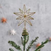 Gold Christmas Tree Star Topper