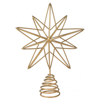 Gold Christmas Tree Star Topper