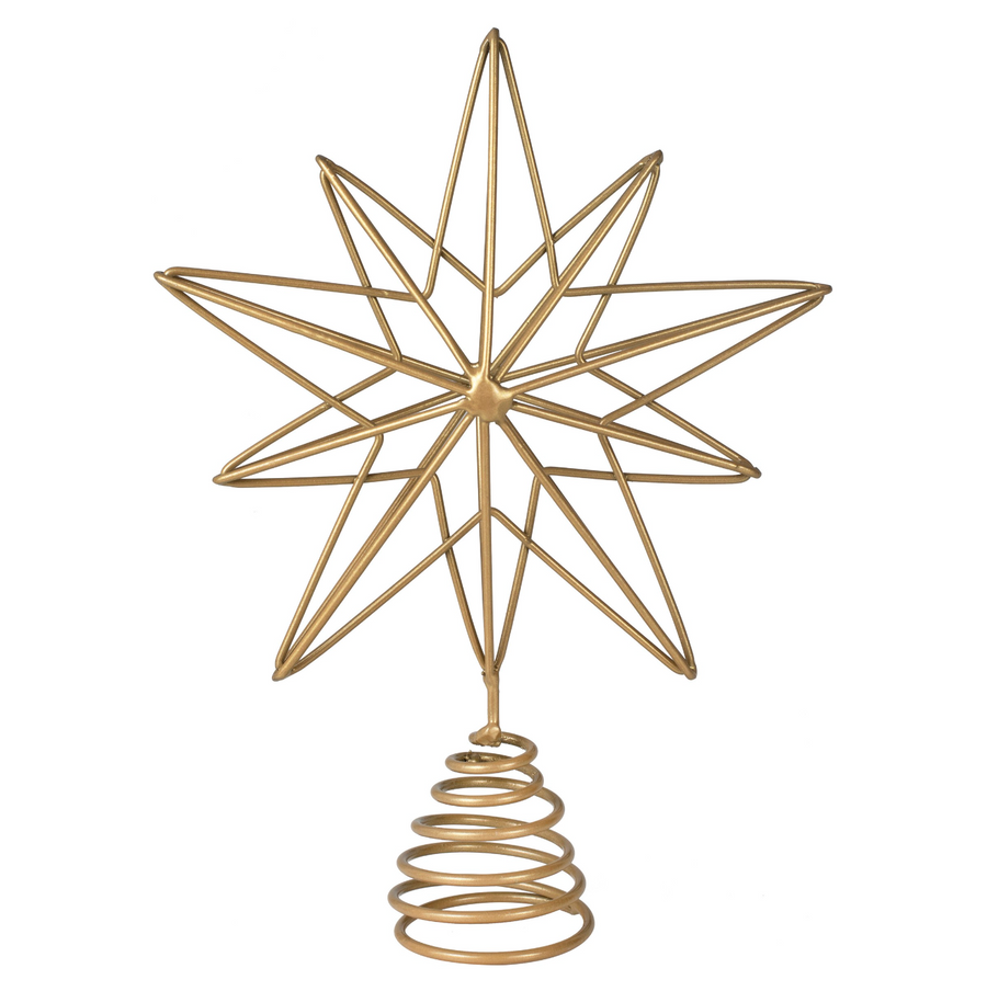 Gold Christmas Tree Star Topper