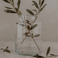 Large Dots Glass Vase