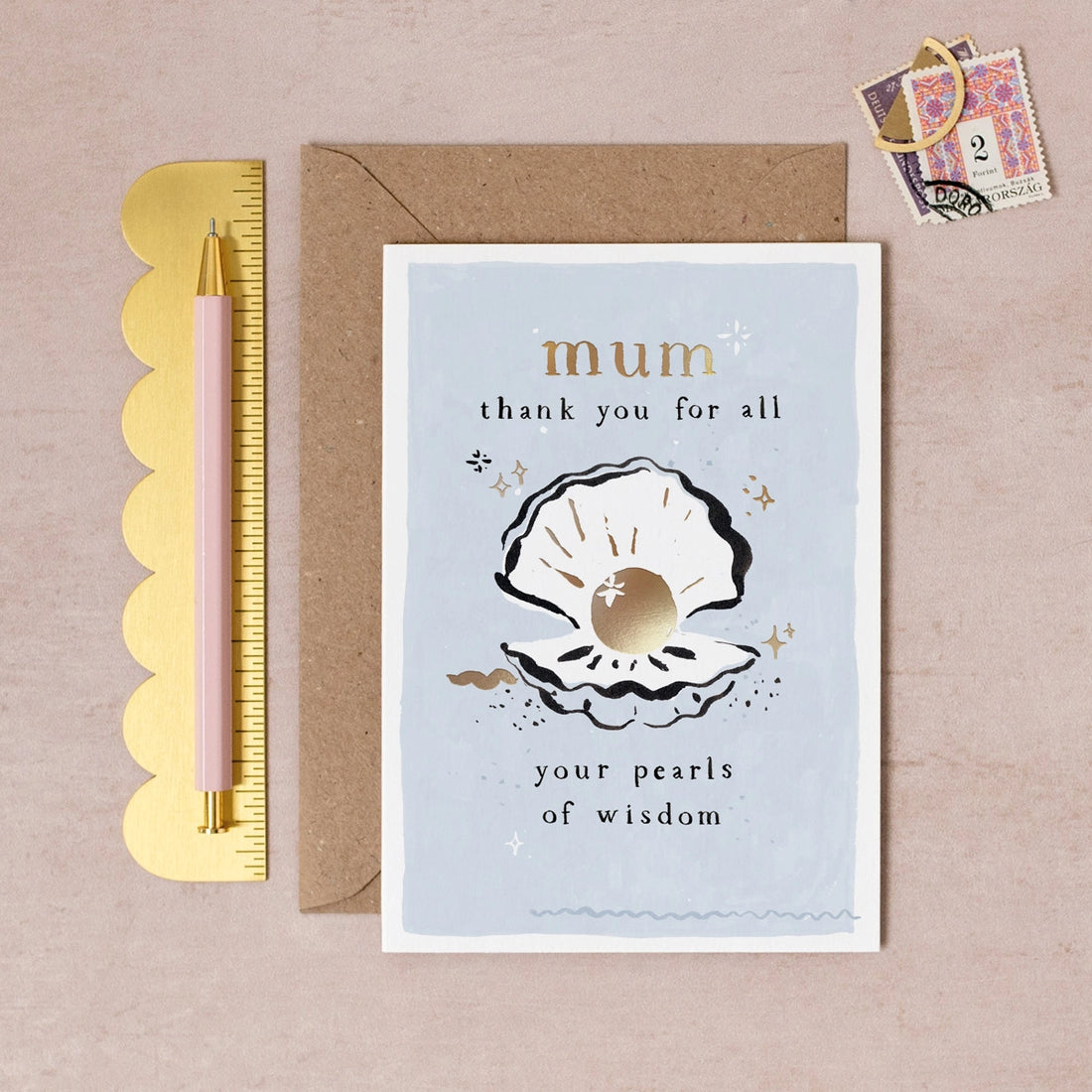 Pearls of Wisdom Mum Card