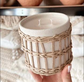 “Peppered Patchouli” Woven Candle