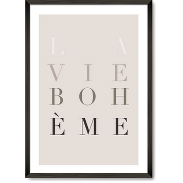 'Lavie Boheme' A3 Wall Print