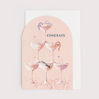 Champagne Congratulations Card