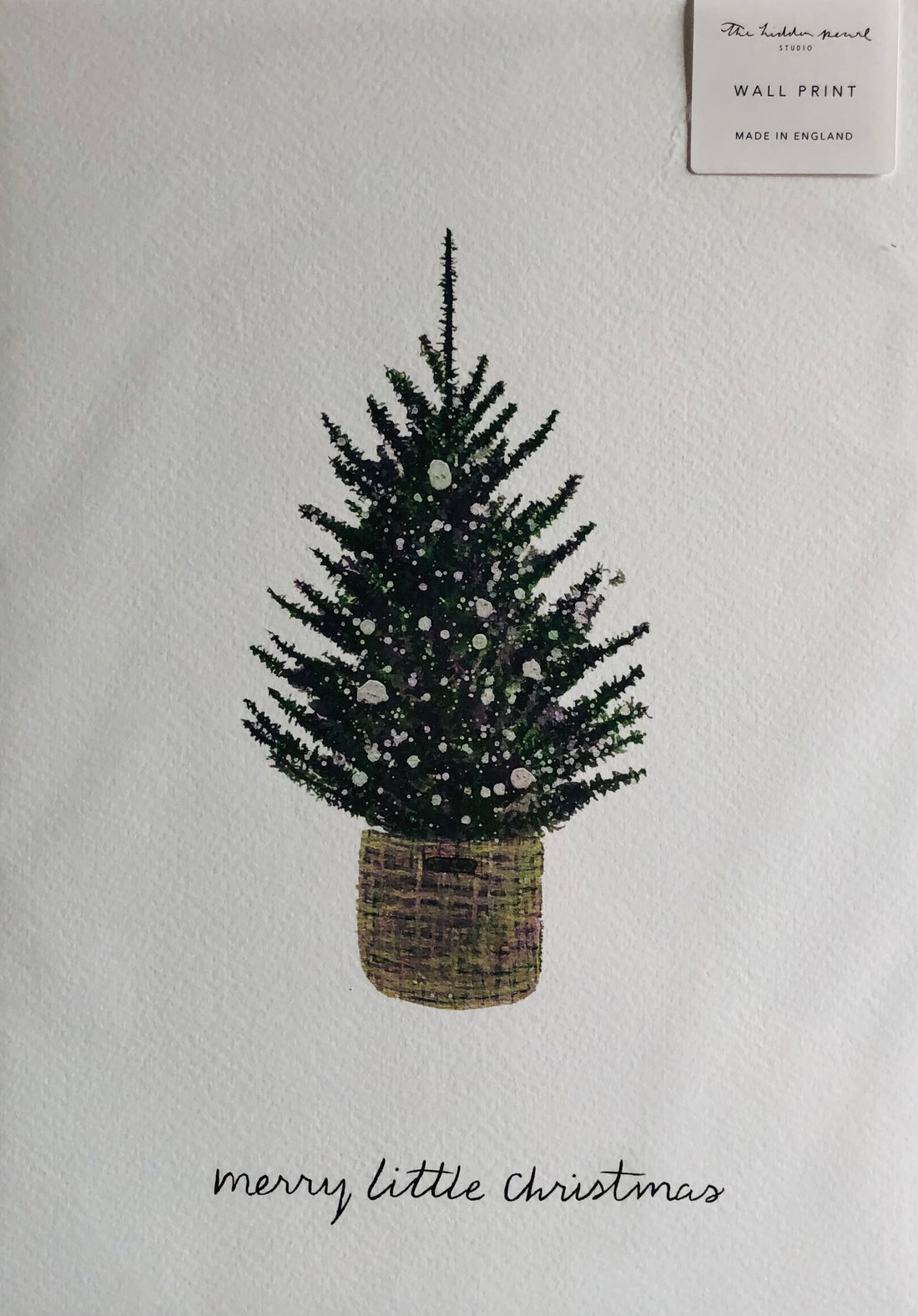 ‘Merry little Christmas’ A4 Wall Art